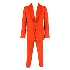 ACNE STUDIOS Size 42 Orange Cotton / Polyester Notch Lapel Suit