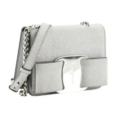 Salvatore Ferragamo Miss Vara Bow Crossbody Bag Glitter Mini