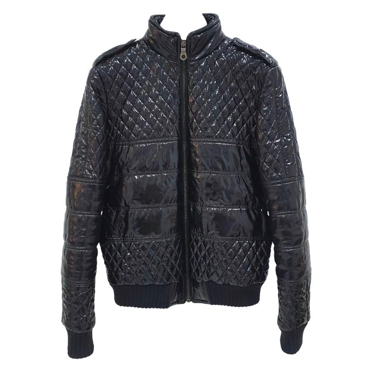 Chanel Black Quilted Puffer Jacket Vest For Sale at 1stDibs
