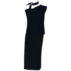Yohji Yamamoto Velvet Dress/ Top Runway 2004 New 11