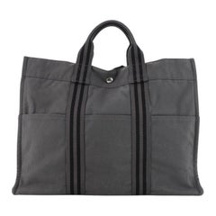 Hermes Fourre Tout Tote Toile MM