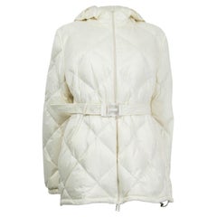 MONCLER white SARGAS GIUBBOTTO QUILTED Down Puffer Coat Jacket 5 XL