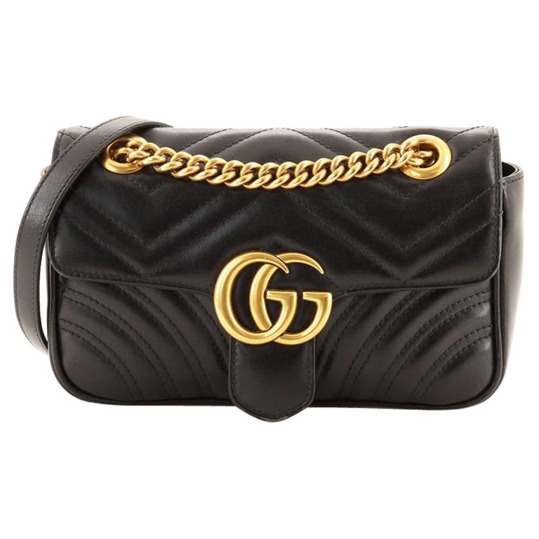 Gucci GG Marmont Flap Bag Matelasse Leather Mini