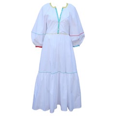Staud Cotton Peasant Maxi Dress