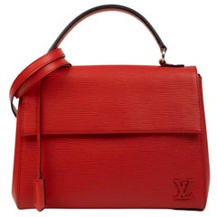 Epi Cluny in red leather
