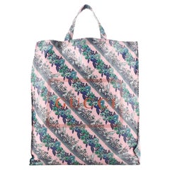 Gucci Logo Shopper Tote Printed Coated Cotton Tall