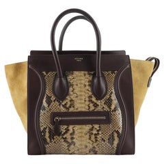 Celine Luggage Bag Python and Leather Mini