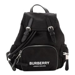 Burberry Rucksack Backpack Nylon with Leather Small