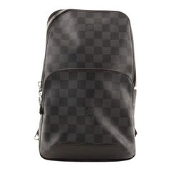 Used Louis Vuitton Avenue Sling Bag Damier Graphite