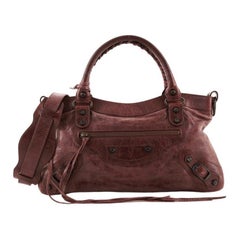 Balenciaga First Classic Studs Bag Leather