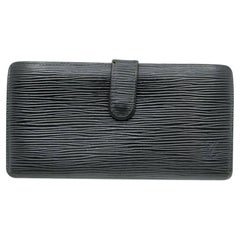 Louis Vuitton Black Epi Leather Noir Long Continental Wallet 863474