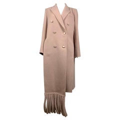 Manteau FW21 en poil de chameau rose