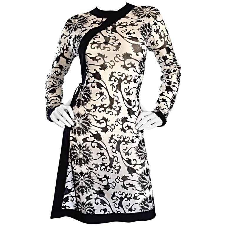 princess polly baby blue dress Rare Vivienne Tam 1990s Black and White Sheer Asian Themed 90s Vintage Dress  at 1stDibs