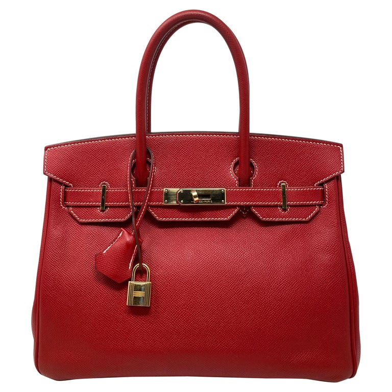 Hermes Birkin 30 Rouge Casaque Candy Bag at 1stDibs