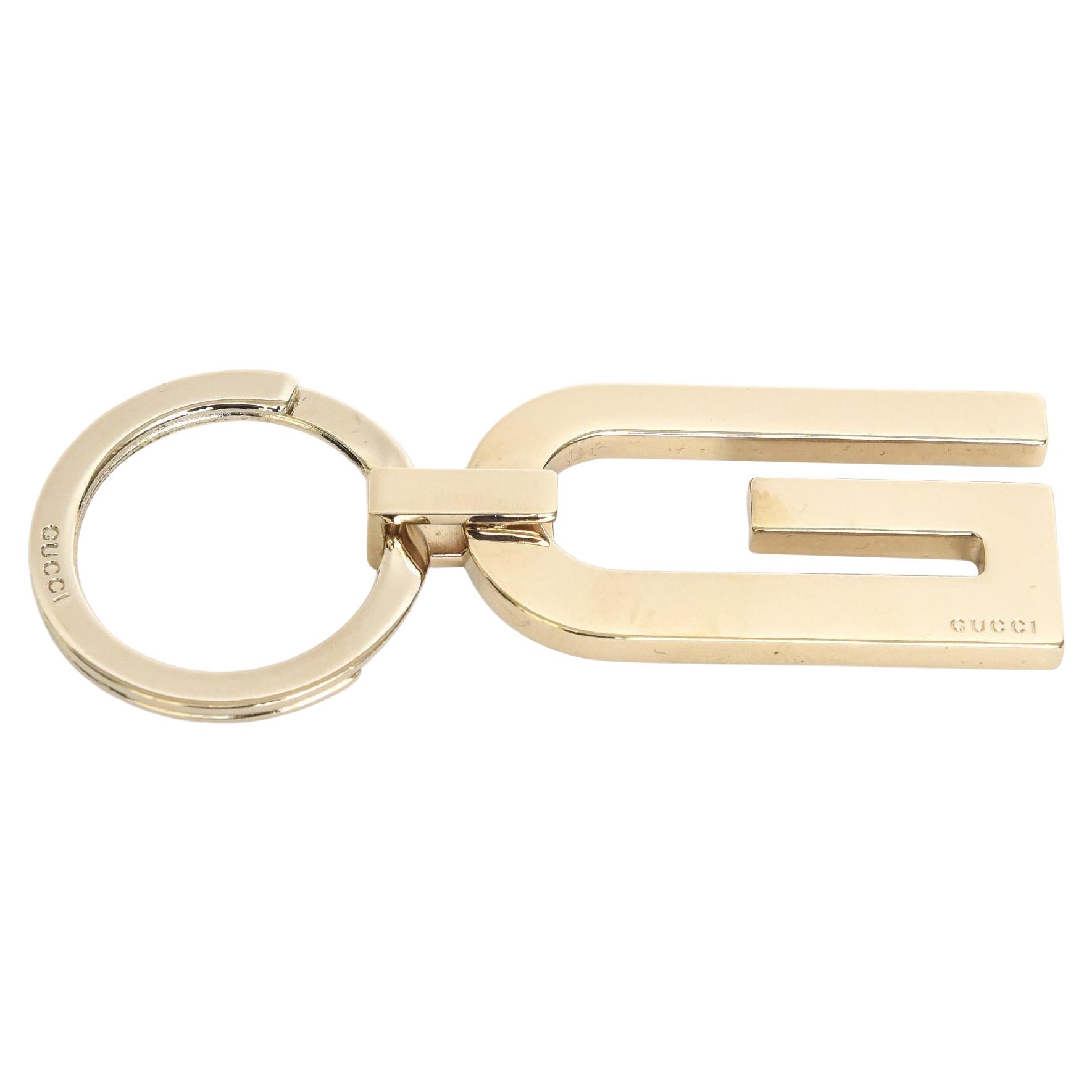 Signed Gucci Gold Plated Key Chain For Sale at 1stDibs | gold gucci ...