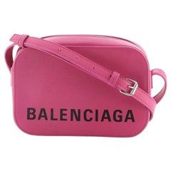 Balenciaga Logo Ville Camera Bag Leather XS