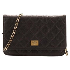 Chanel Reissue 2.55 Wallet on Chain Quilted Aged Calfskin