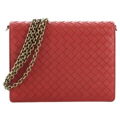 Bottega Veneta Flap Wallet on Chain Intrecciato Nappa Small