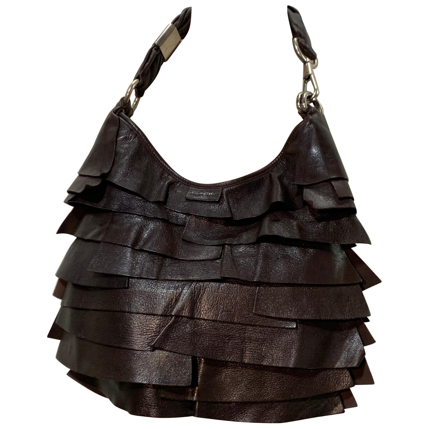 Tom Ford for YSL Black Velvet Mombasa Bag with Rhinestone Handle For Sale  at 1stDibs