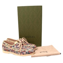 Gucci Liberty Floral Deck Shoes