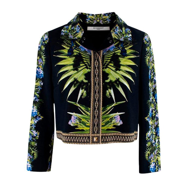 Givenchy Palm Print Cropped Jacket For Sale