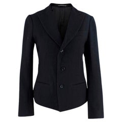 Yohji Yamamoto Black Wool Single-Breasted Blazer - US 4