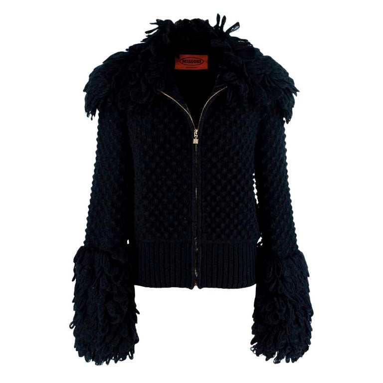 Missoni Black Boucle Knitted Jacket 