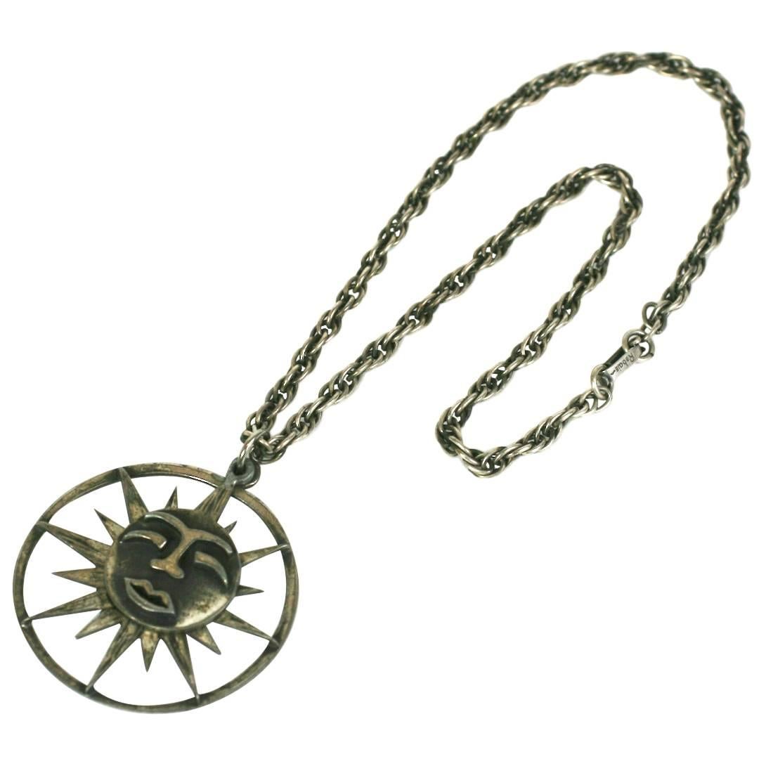 Rebajes Sun Moon Pendant Necklace