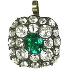 Georgian Black Dot Paste Pendant 8