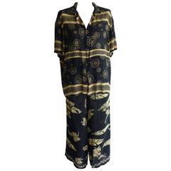 1980s Mixed Pattern Matsuda Spun Rayon Pant Suit 8