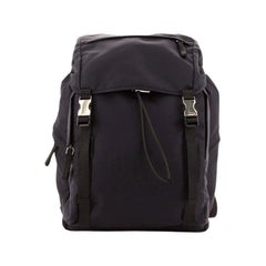 Prada Double Buckle Backpack Tessuto