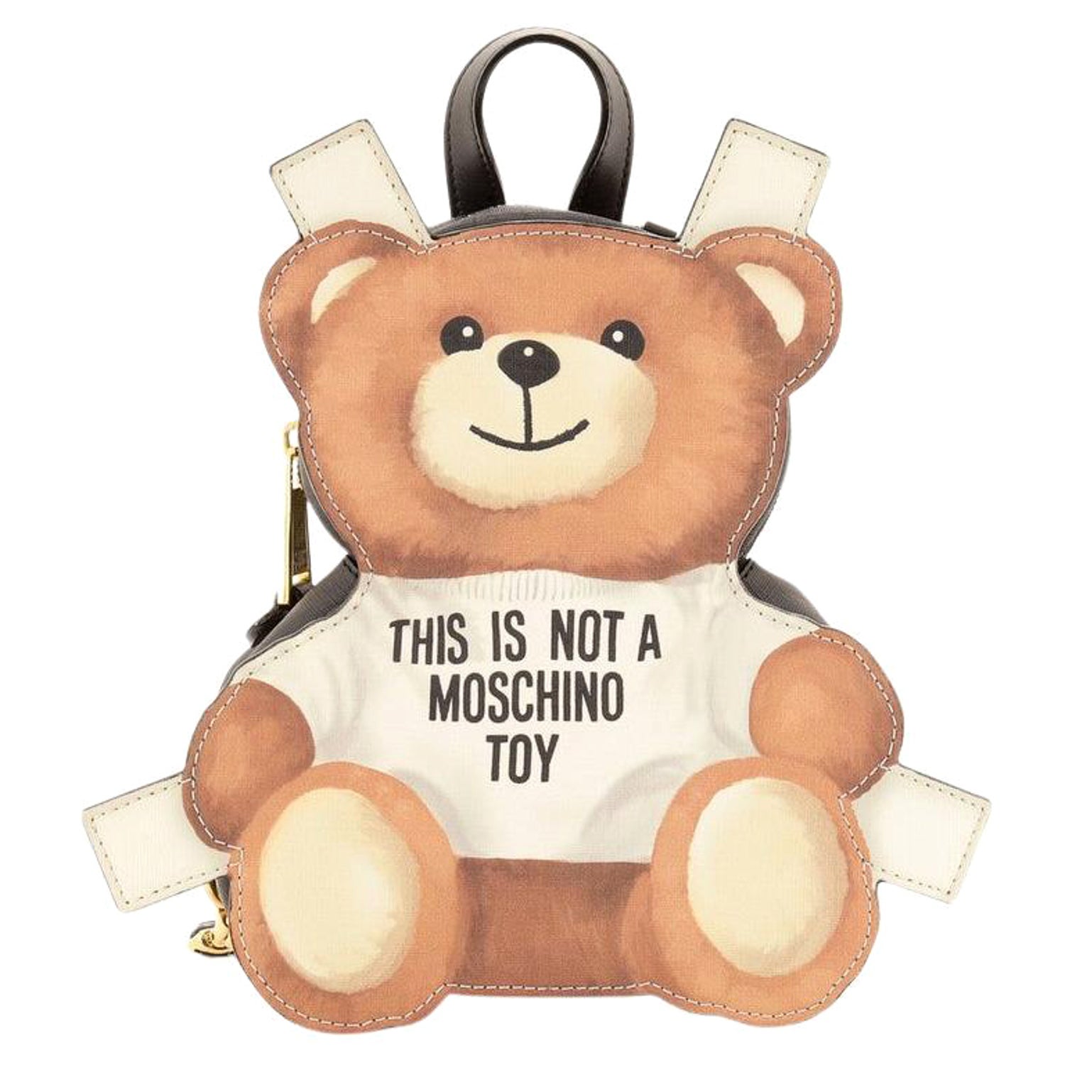 Moschino Teddy Bear Shape Backpack Printed Leather at 1stDibs