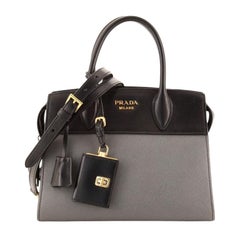 Prada Esplanade Tote Saffiano with City Calf Small