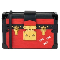 LOUIS VUITTON, Petite Malle in red leather