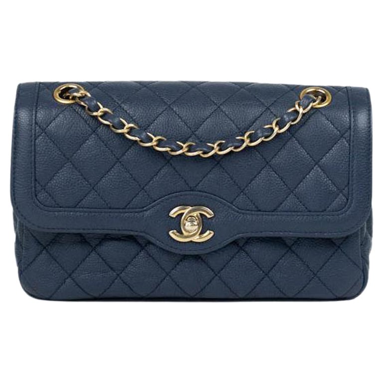 CHANEL, Classique in blue leather  For Sale