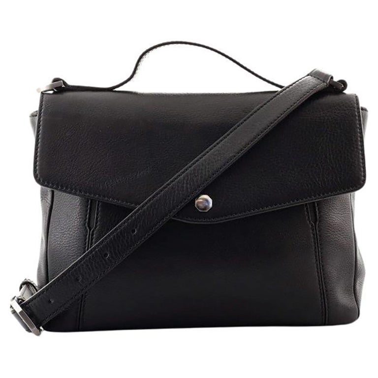 Bvlgari Convertible Envelope Flap Briefcase Leather Medium