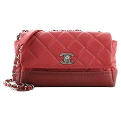 Chanel Bi Coco Flap Tasche gesteppt Lammfell mit Kaviar klein