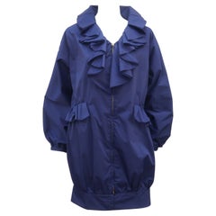 Valentino Navy Blue Windbreaker Style Jacket