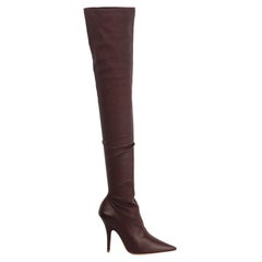 Yeezy Season 5 Stretch Leather Over The Knee Boots EU  39 UK 6 US 9