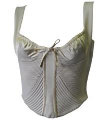 Retro Important Atelier Versace Ecru Silk Bustier