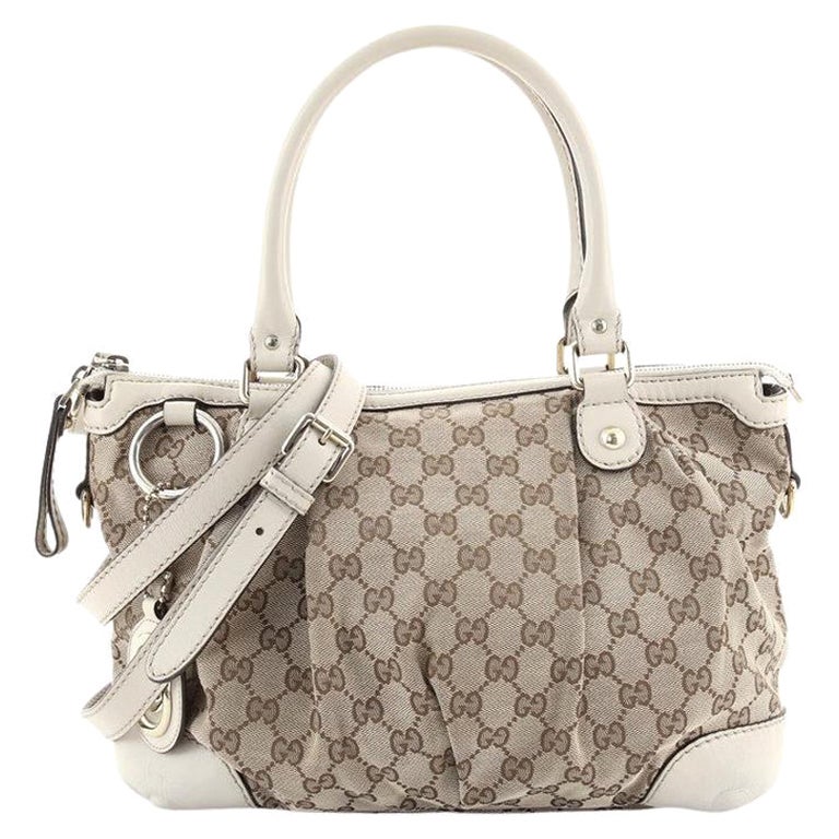 Gucci Sukey Top Handle Satchel GG Canvas Medium