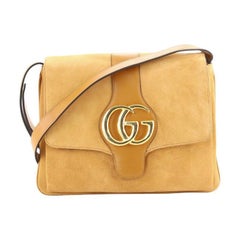 Gucci Arli Shoulder Bag Suede with Leather Medium