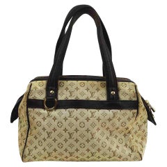 Louis Vuitton Khaki Olive Monogram Mini Lin Josephine Speedy Boston 860371