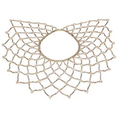 Unsigned Schreiner of New York jewelled lattice collar