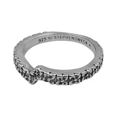 Engraved Sterling Siver Band Ring