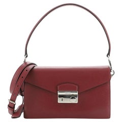 Prada Saffiano Leather Mini Sound Flap Bag