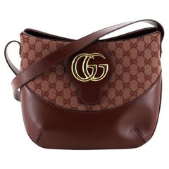 Gucci Arli Crossbody Bag Leather and GG Canvas Medium
