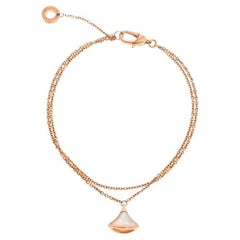 Bvlgari Divas' Dream Mother of Pearl 18K Rose Gold Bracelet M/L