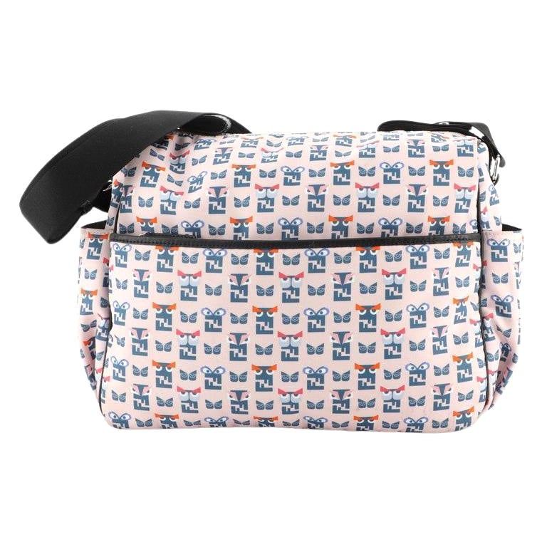 Fendi Monster Diaper Bag Printed Nylon