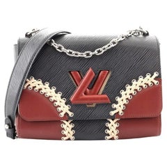 Louis Vuitton Twist Handbag Whipstitch Epi Leather MM